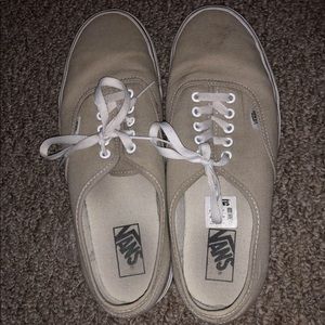 Tan-colored Vans
